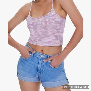Forever 21 Multicolor Knit Crop Top